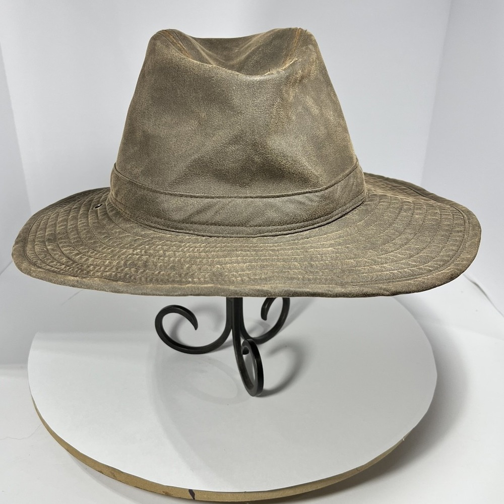 Paramount Outdoors Mossy Oak Weathered Cotton Outback Hat Distressed Brown OSFM